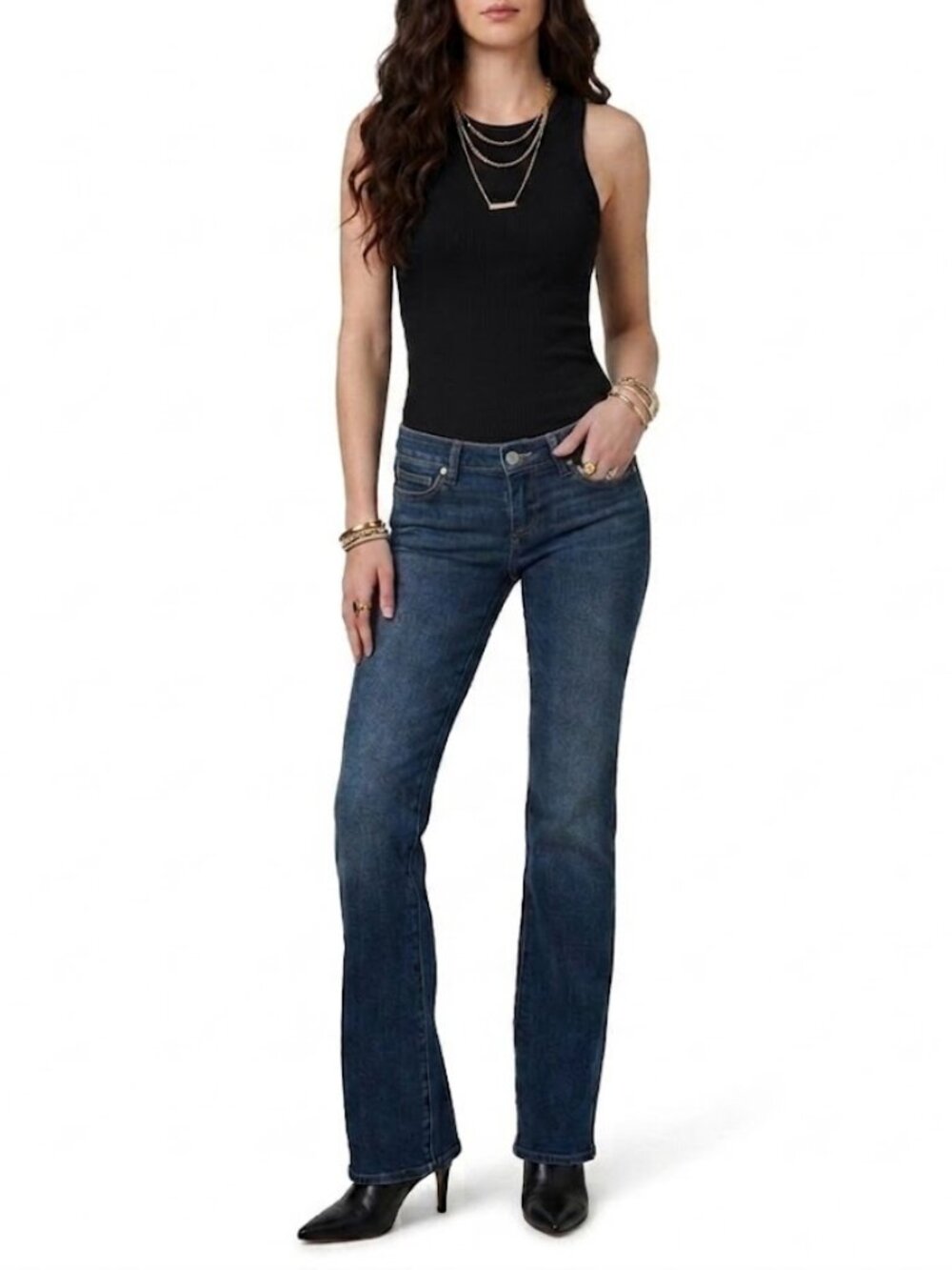 PAIGE Laurel Canyon Bootcut Jeans 29 Long 33.5 Inseam Low Rise Y2K Tall EUC